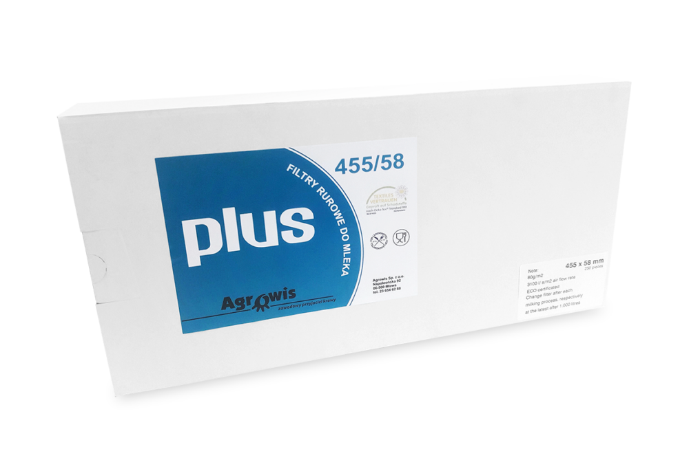 Profiltry Plus 455/58- filtry do dojarek przewodowych oraz hal udojowych